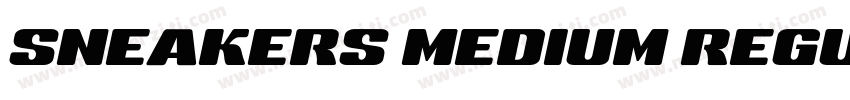 SNEAKERS MEDIUM REGULAR字体字体转换